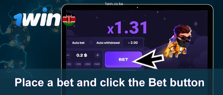 Place A Bet In 1Win Lucky Jet
