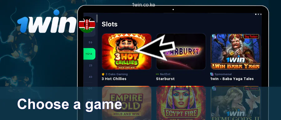 Choose Slot On 1win