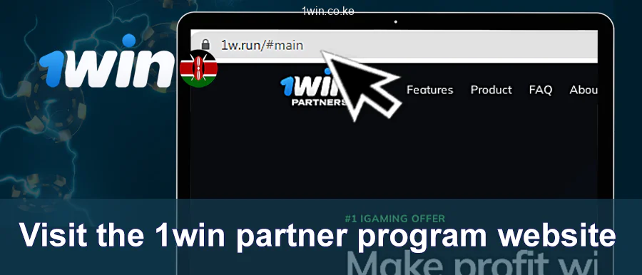 Tovuti ya Mpango wa Ushirikiano wa 1win Nchini Kenya.