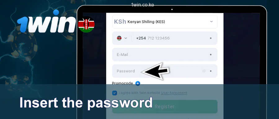 Insert Password For 1win