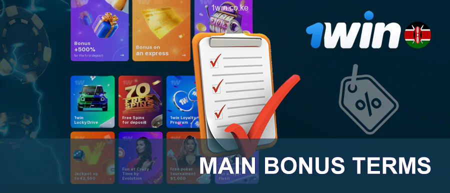 1win Main Bonus Terms In Kenya